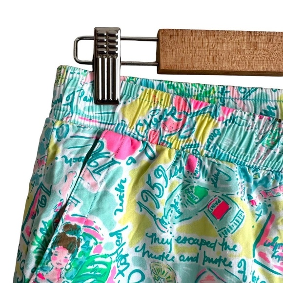 Lilly Pulitzer In The Beginning Katia Drawstring Shorts Size Small - Picture 7 of 8